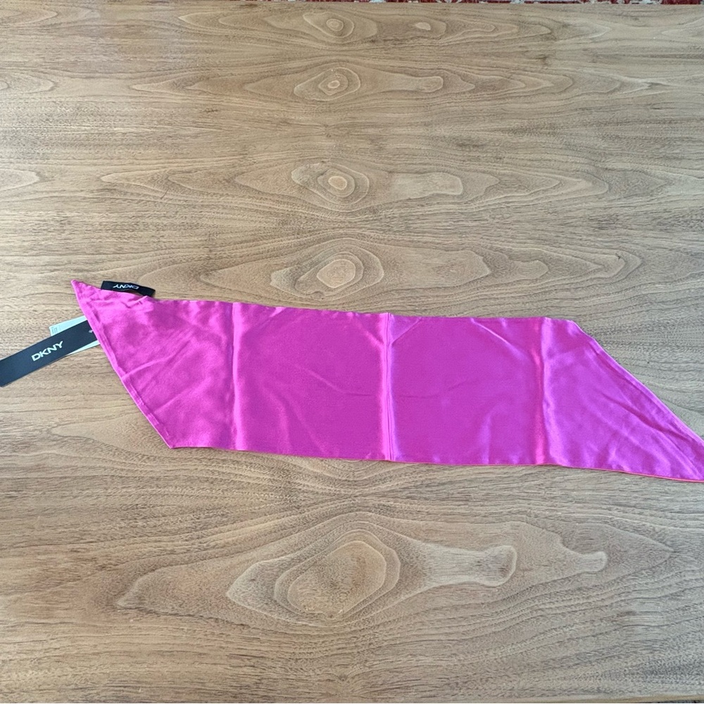 NWT DKNY reversible silk scarf